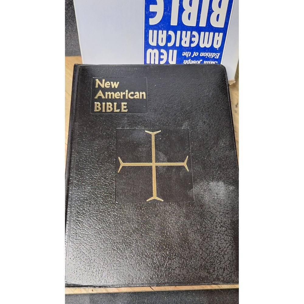1970 Saint Joseph Edition New American Bible Large Type Catholic Black NOS